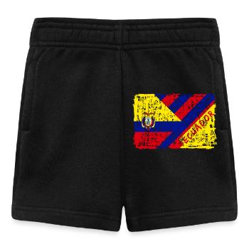 Ecuador Flaggen Design / Geschenk Südamerika - Baby Shorts - Schwarz - Vorne