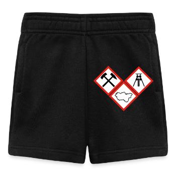 GEFAHR RUHRPOTT - Baby Shorts - Schwarz - Vorne