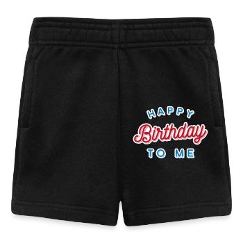 happy Birthday - Baby Shorts - black - Front
