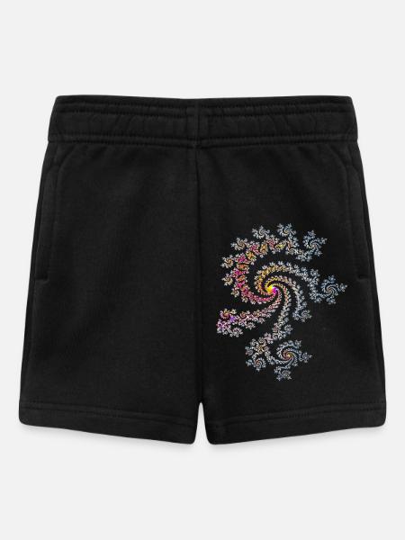 Mandelbrot Fractal - Baby Shorts - Schwarz