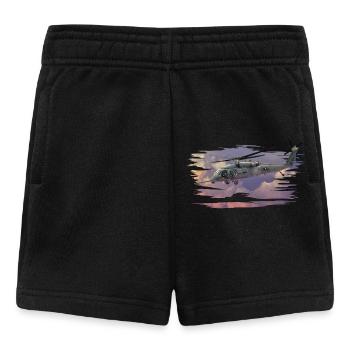 Helikopter - Baby Shorts - Schwarz - Vorne