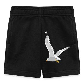 Möwe im Flug - Baby Shorts - Schwarz - Vorne