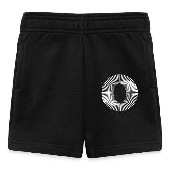Cercle illusion optique illusion cadeau paradoxe - Short Bébé - noir - Devant