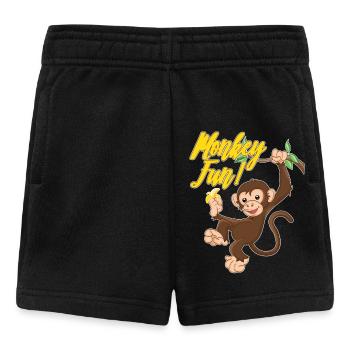Monkey Fun - Baby Shorts - Schwarz - Vorne
