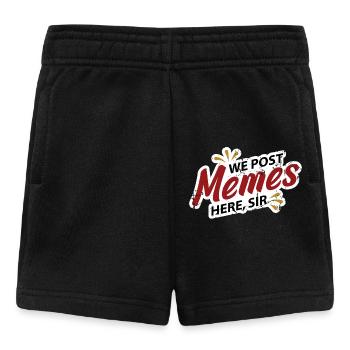 Wir posten Internet Memes hier Sir - Short Bébé - noir - Devant