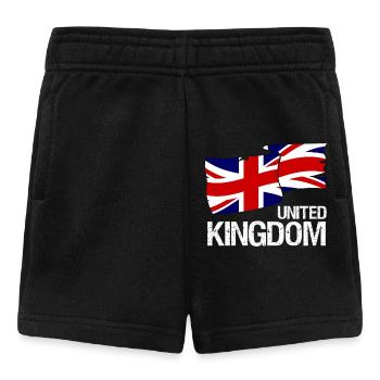 Great Britain Union Jack Flag - Design - Baby Shorts - black - Front