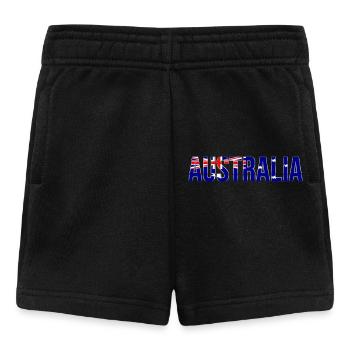 Australia Flag Font Design - Baby Shorts - black - Front