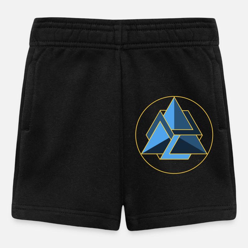 Antahkarana double 2 - Baby Shorts - black
