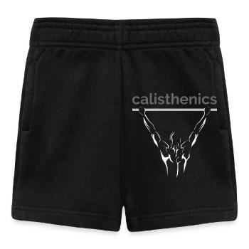 calisthenics fitness workout cali gym Symbol Logo - Baby Shorts - Schwarz - Vorne