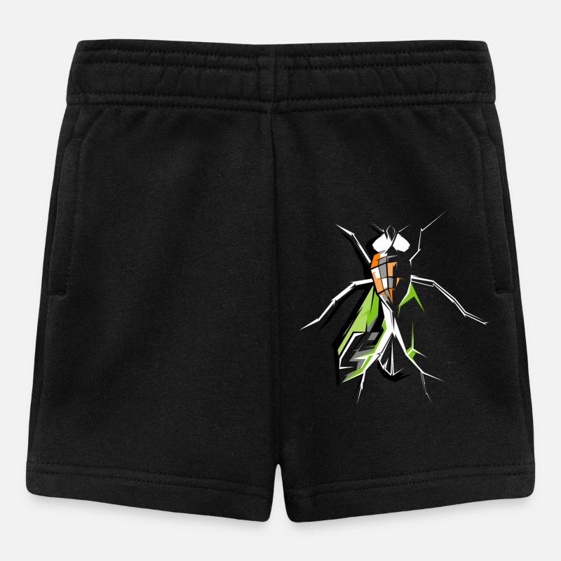 Fly Insects Fly Fly Symbol Vector - Baby Shorts - black