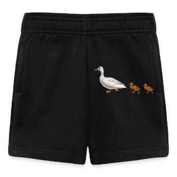 ente kueken familie - Baby Shorts - Schwarz - Vorne