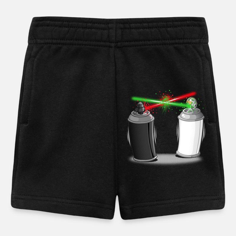 Graffiti wars - Baby Shorts - Schwarz