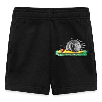 Wer bremst verliert - Baby Shorts - Schwarz - Vorne