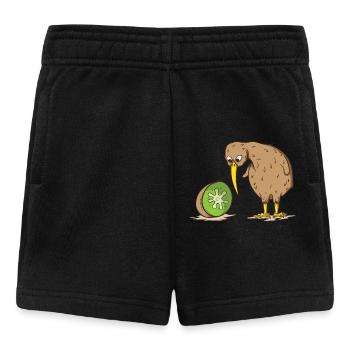 Kiwi nouvelle zélande oiseau incapable de voler kiwi fruit - Short Bébé - noir - Devant