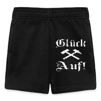 Glück Auf Bergbau Ruhrgebiet ruhrpott Zeche Pütt - Baby Shorts - Schwarz - Vorne