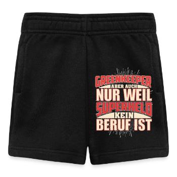 Greenkeeper Superheld - Baby Shorts - Schwarz - Vorne