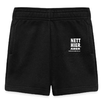 Nett hier. Aber waren Sie schon mal in Thüringen? - Baby Shorts - Schwarz - Vorne