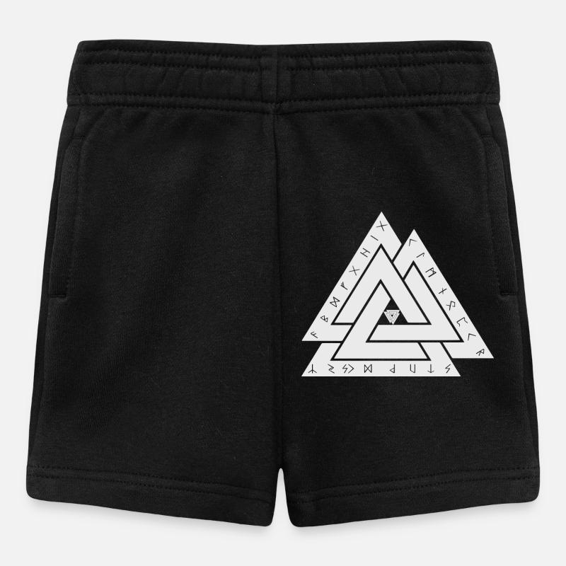 Valknut Wikinger Symbol - Baby Shorts - Schwarz