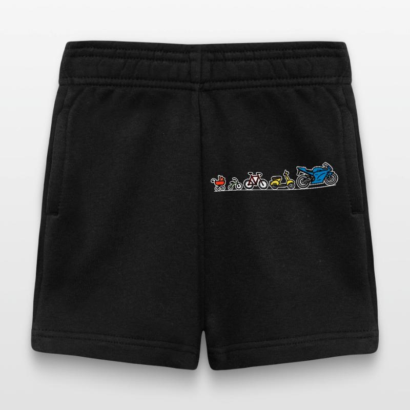 Biker evolution motorcycle development progress Baby Shorts