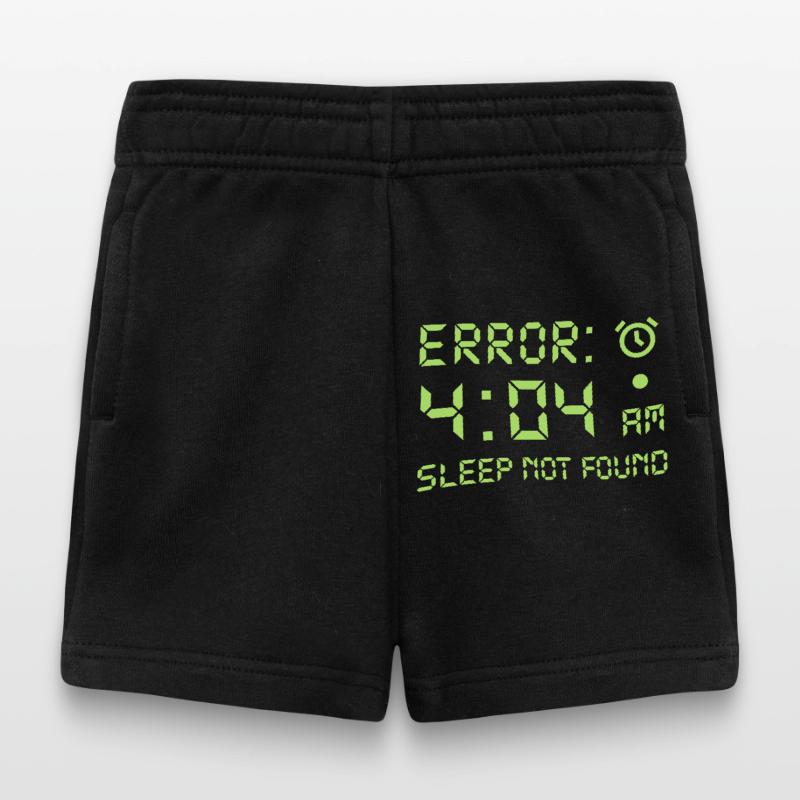 Error 404, sleep not found programmer gamble Baby Shorts