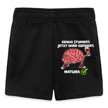 Uni Matura Schulabschluss Abitur Maturant Lustig - Baby Shorts - Schwarz - Vorne