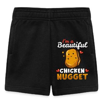 Chicken Nuggets - Baby Shorts - Schwarz - Vorne