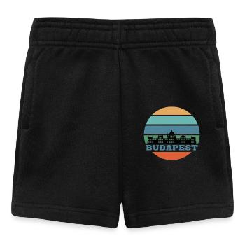 Wahrzeichen der Stadt Budapest Skyline Ungarn - Baby Shorts - Schwarz - Vorne