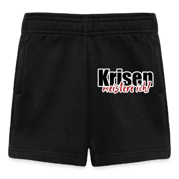 Krise Meister Opftimist Spruch Motivation - Baby Shorts - Schwarz - Vorne