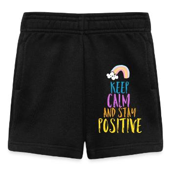Positiv Spruch - Baby Shorts - Schwarz - Vorne