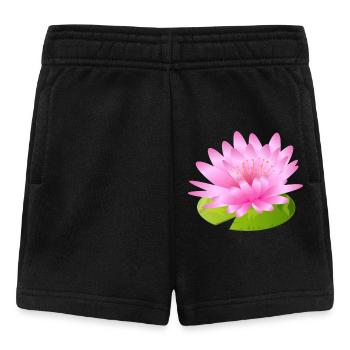 shining water lily - inspiration for great artists - Baby Shorts - black - Front