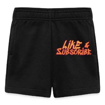 Like & Subscribe Graffiti Style - Baby Shorts - black - Front