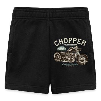 Chopper Custom Engine - Baby Shorts - Schwarz - Vorne