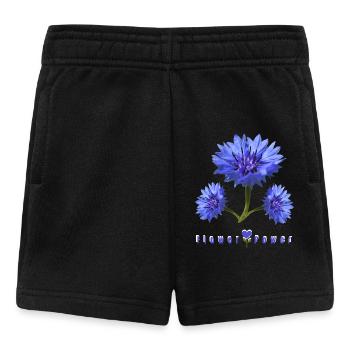 Blue Corn Flower Power - Baby Shorts - Schwarz - Vorne