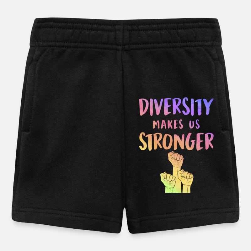 Diversity - Baby Shorts - Schwarz