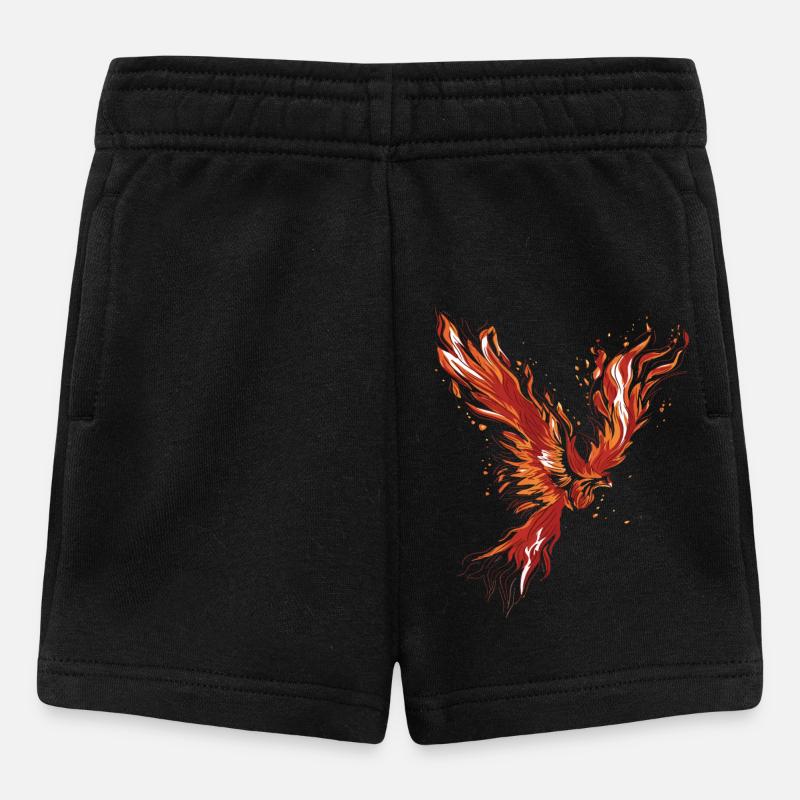 Brennender Phönix - Baby Shorts - Schwarz