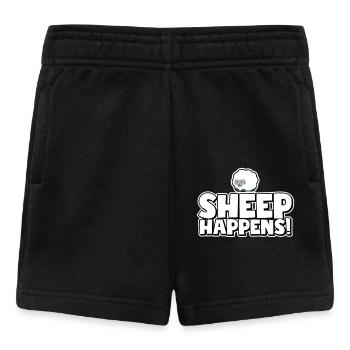 Sheep happens! - Baby Shorts - Schwarz - Vorne