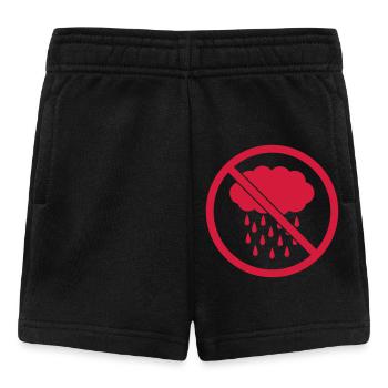 Prohibited sign rain - Baby Shorts - black - Front