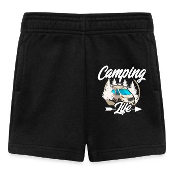 Camping vie - Short Bébé - noir - Devant