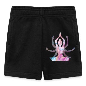 Spirituelles Yoga-Mädchen - Baby Shorts - Schwarz - Vorne