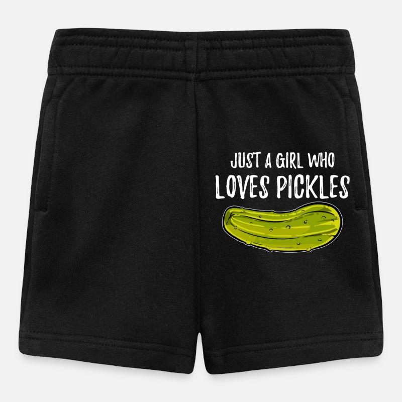 Cornichons pour les amateurs de cornichons - Short Bébé - noir