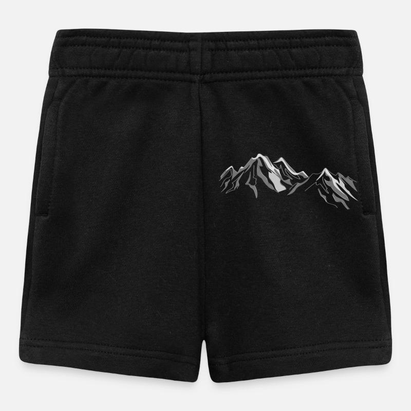 Mountains - Baby Shorts - black