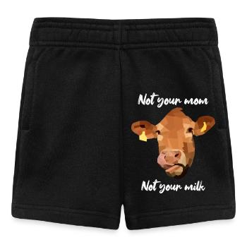 Kuh Gesicht Polygon Art - Bauernhof Tier - Baby Shorts - Schwarz - Vorne
