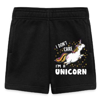 Licorne je suis une licorne - Short Bébé - noir - Devant