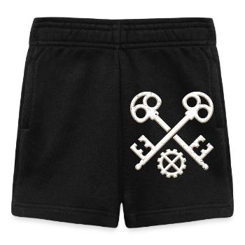 Guild sign Locksmith Metalbuilder 3D grunge look - Baby Shorts - black - Front