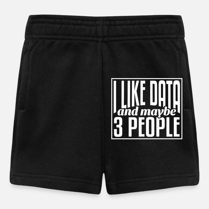 Data Data Science Data Analyst - Baby Shorts - black