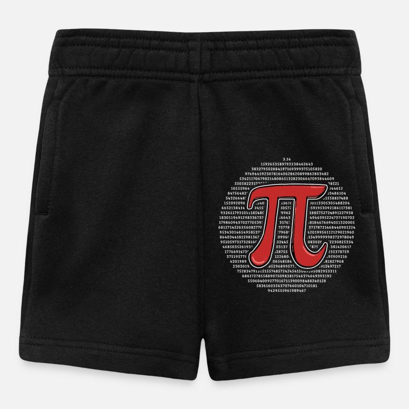 Pi Jour Pi Math - Short Bébé - noir