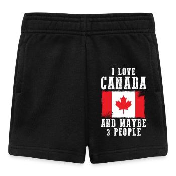Drapeau du Canada Drapeau - Short Bébé - noir - Devant