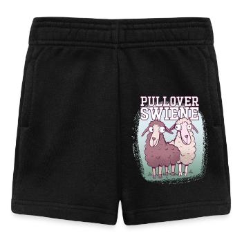Pulloverswiene Plattdeutsch Ostfriesisch Schafe - Baby Shorts - Schwarz - Vorne