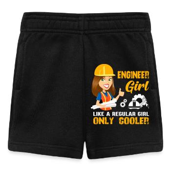 Engineer Women Ladies Funny - Baby Shorts - black - Front