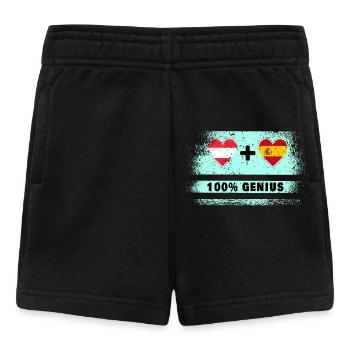 Austria and Spain 100% Ingenious / Gift - Baby Shorts - black - Front